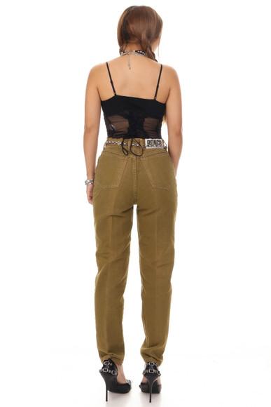 Vintage 90's Bongo Olive Green Mom Jeans - XS/S