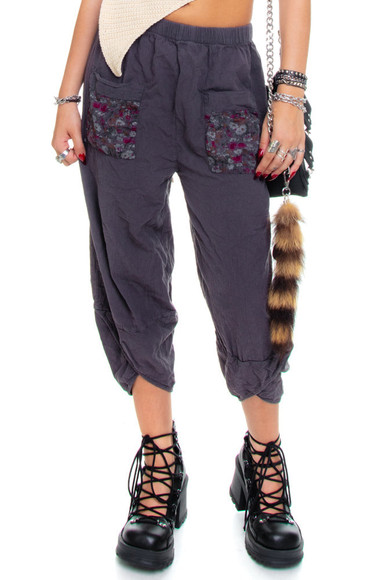 Vintage 90's Cotton Patchwork Hippie Pants - S/M/L