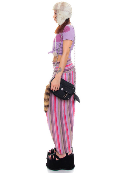 Vintage 90's Striped Hippie Pants - XS/S/M