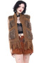 Vintage Y2K Knitted Faux Fur Vest