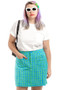 Vintage 90's Grass is Greener Plaid Skort