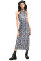 Vintage 90's Mono Snake Maxi Dress