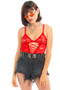 Vintage 90's Red Hot! Lace Lingerie Top