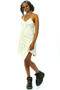 Vintage Y2K Asymmetric Ruched Dress