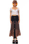 Vintage Y2K Paneled Grunger Midi Skirt