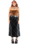 Vintage 90's Patchwork Button Maxi Skirt 1