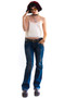 Vintage Y2K Peace & Love Flared Denim Pants