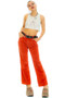 Vintage Y2K Coral Stretch Corduroy Flares