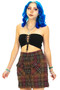 Vintage 90's Button-Front Flannel Mini Skirt