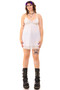 Vintage Y2K Little Angel White Lace Spaghetti Strap Dress
