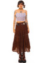 Vintage Y2K Brownie Prairie Ruffle Skirt