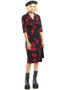 Vintage 90's Rose Wrap Dress