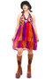 Not-Quite-Vintage Halter Floral Tie-Dye Dress - OSFM