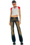 Vintage Y2K Xtina Lace-Up Stretch Denim Flares