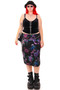Vintage 90's Floral iridescent Midi Skirt