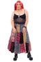 Vintage 90's Grunge Patchwork Mix Maxi Skirt 4