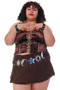 Vintage Y2K Brown Pocket Mini Skirt
