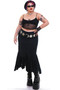 Vintage 90's Black Pleated Fairy Maxi Skirt