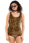 Not-Quite-Vintage Y2K Fran Leopard Velvet Bodysuit