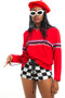 Vintage Y2K Red Multi-Stripe Top