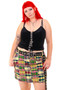 Vintage Y2K Plaid Patchwork Mini Skirt