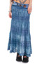 Vintage Y2K Now & Then Blue Dyed Tiered Maxi Skirt