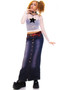 Vintage Y2K Hot Kiss Button Up Denim Maxi Skirt