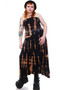 Vintage Y2K Stretchy Bleach Tie-Dye Dress