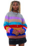 Vintage 90's Oversized Rainbow Sweater