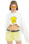 Vintage 90's Hot Chick Raw Crop Sweatshirt