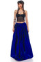 Vintage 90's Liz Claiborne Witchy Blue Maxi Skirt