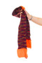 Vintage Y2K Bright Orange Stripe Knit Scarf