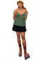 Vintage Y2K Green Sequin Tank Top - M/L