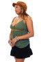 Vintage Y2K Green Sequin Tank Top - M/L