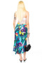 Vintage Y2K Trippy Painted Flower Maxi Skirt - S
