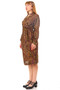 Vintage 80's Paisley Tie-Up Long Sleeve Dress - M/L