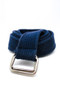 Not-Quite-Vintage Y2K Navy Blue Square-Ring Belt