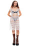 Vintage Y2K Polyvore Crocheted Midi Dress - S/M