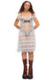 Vintage Y2K Polyvore Crocheted Midi Dress - S/M