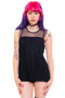 Vintage Y2K Gothic Cupcake Lace Babydoll Tank - XS/S