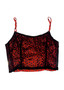 Kam Red Cheetah Top