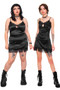TUNNEL VISION SECONDHAND (GRADE A) Josie Black Mini Slip Dress