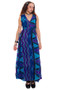 Vintage 90's Retro Printed Maxi Dress - S