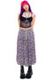Vintage 90's Floral Maxi Skirt - XS/S