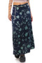 Vintage 90's Limited Floral Silk Maxi Skirt - S