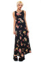 Vintage 90's Butterfly Floral Maxi Tank Dress