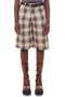 Vintage Y2K Faded Grunge Plaid Shorts