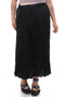 Vintage Y2K Gothic Black Pleated Maxi Skirt