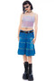 Vintage Y2K Tiered Ruffle Denim Skirt