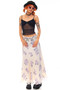 Vintage 90's Cream Floral Maxi Skirt